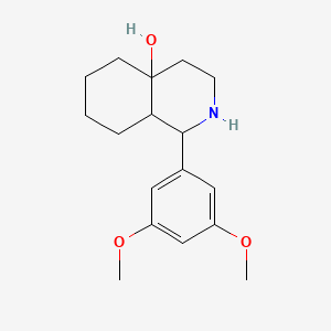 molecular formula C17H25NO3 B5495314 1-(3,5-dimethoxyphenyl)octahydro-4a(2H)-isoquinolinol 