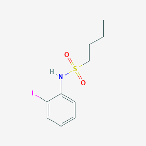 molecular formula C10H14INO2S B5495343 N-(2-iodophenyl)-1-butanesulfonamide 