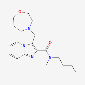 molecular formula C19H28N4O2 B5495410 N-butyl-N-methyl-3-(1,4-oxazepan-4-ylmethyl)imidazo[1,2-a]pyridine-2-carboxamide 
