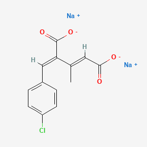 molecular formula C13H9ClNa2O4 B5495461 disodium 4-(4-chlorobenzylidene)-3-methyl-2-pentenedioate 