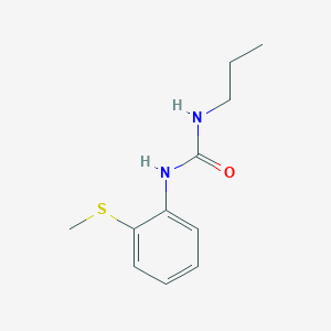 molecular formula C11H16N2OS B5495464 N-[2-(methylthio)phenyl]-N'-propylurea 
