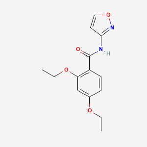 molecular formula C14H16N2O4 B5495497 2,4-diethoxy-N-3-isoxazolylbenzamide 