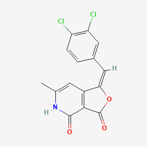 molecular formula C15H9Cl2NO3 B5495502 1-(3,4-dichlorobenzylidene)-6-methylfuro[3,4-c]pyridine-3,4(1H,5H)-dione 