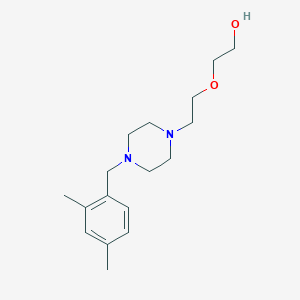 molecular formula C17H28N2O2 B5495518 2-{2-[4-(2,4-dimethylbenzyl)-1-piperazinyl]ethoxy}ethanol 