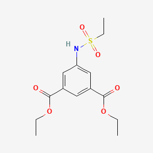 molecular formula C14H19NO6S B5495560 diethyl 5-[(ethylsulfonyl)amino]isophthalate 