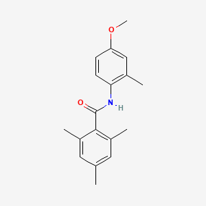 molecular formula C18H21NO2 B5495649 N-(4-methoxy-2-methylphenyl)-2,4,6-trimethylbenzamide 