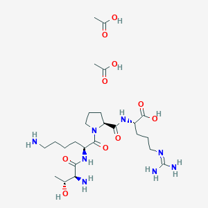 molecular formula C₂₅H₄₈N₈O₁₀ B549589 Tuftsin Diacetate CAS No. 72103-53-8