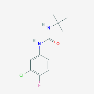 molecular formula C11H14ClFN2O B5495943 N-(tert-butyl)-N'-(3-chloro-4-fluorophenyl)urea 
