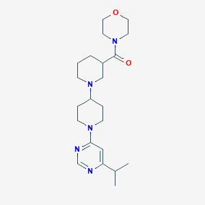molecular formula C22H35N5O2 B5495955 1'-(6-isopropylpyrimidin-4-yl)-3-(morpholin-4-ylcarbonyl)-1,4'-bipiperidine 