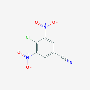 molecular formula C7H2ClN3O4 B054960 4-Chloro-3,5-dinitrobenzonitrile CAS No. 1930-72-9