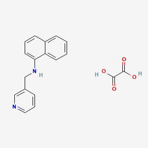 molecular formula C18H16N2O4 B5496026 N-(3-pyridinylmethyl)-1-naphthalenamine oxalate 