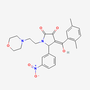 4-(2,5-dimethylbenzoyl)-3-hydroxy-1-[2-(4-morpholinyl)ethyl]-5-(3-nitrophenyl)-1,5-dihydro-2H-pyrrol-2-one