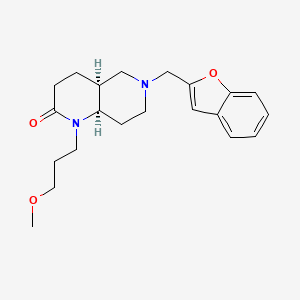 (4aS*,8aR*)-6-(1-benzofuran-2-ylmethyl)-1-(3-methoxypropyl)octahydro-1,6-naphthyridin-2(1H)-one