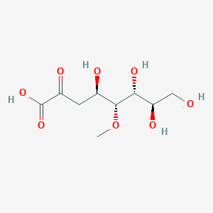 molecular formula C9H16O8 B054961 (4R,5R,6R,7R)-4,6,7,8-tetrahydroxy-5-methoxy-2-oxooctanoic acid CAS No. 111187-87-2