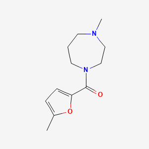 molecular formula C12H18N2O2 B5496151 1-methyl-4-(5-methyl-2-furoyl)-1,4-diazepane 