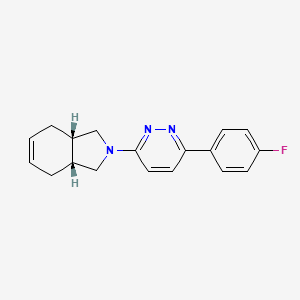 molecular formula C18H18FN3 B5496197 (3aR*,7aS*)-2-[6-(4-fluorophenyl)-3-pyridazinyl]-2,3,3a,4,7,7a-hexahydro-1H-isoindole 