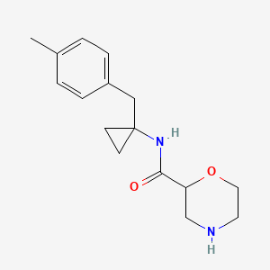 molecular formula C16H22N2O2 B5496211 N-[1-(4-methylbenzyl)cyclopropyl]morpholine-2-carboxamide 