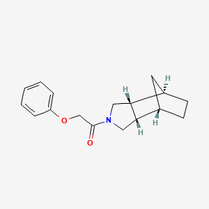 molecular formula C17H21NO2 B5496283 (1R*,2R*,6S*,7S*)-4-(phenoxyacetyl)-4-azatricyclo[5.2.1.0~2,6~]decane 