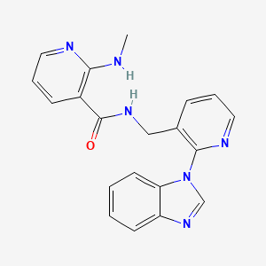 N-{[2-(1H-benzimidazol-1-yl)pyridin-3-yl]methyl}-2-(methylamino)nicotinamide