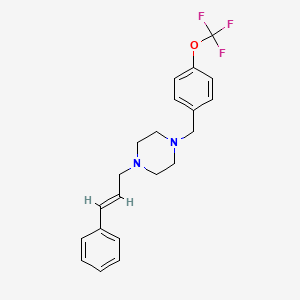 1-(3-phenyl-2-propen-1-yl)-4-[4-(trifluoromethoxy)benzyl]piperazine