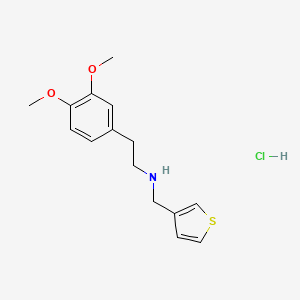 molecular formula C15H20ClNO2S B5496418 [2-(3,4-dimethoxyphenyl)ethyl](3-thienylmethyl)amine hydrochloride 