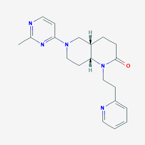(4aS*,8aR*)-6-(2-methylpyrimidin-4-yl)-1-(2-pyridin-2-ylethyl)octahydro-1,6-naphthyridin-2(1H)-one