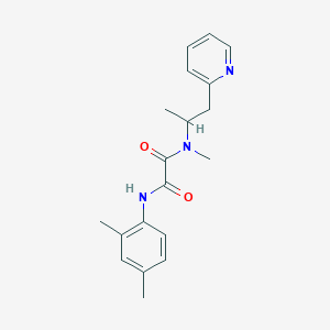 molecular formula C19H23N3O2 B5496449 N'-(2,4-dimethylphenyl)-N-methyl-N-(1-methyl-2-pyridin-2-ylethyl)ethanediamide 