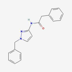 molecular formula C18H17N3O B5496475 N-(1-benzyl-1H-pyrazol-3-yl)-2-phenylacetamide 