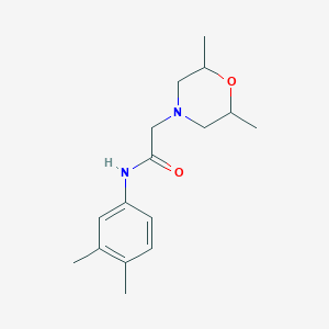 2-(2,6-dimethyl-4-morpholinyl)-N-(3,4-dimethylphenyl)acetamide