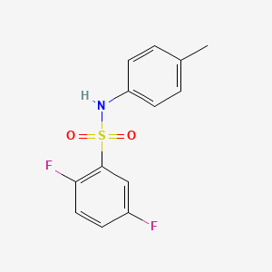 molecular formula C13H11F2NO2S B5496490 2,5-difluoro-N-(4-methylphenyl)benzenesulfonamide 