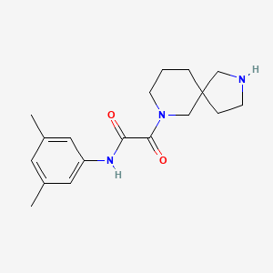 molecular formula C18H25N3O2 B5496504 2-(2,7-diazaspiro[4.5]dec-7-yl)-N-(3,5-dimethylphenyl)-2-oxoacetamide 
