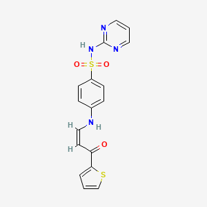 4-{[3-oxo-3-(2-thienyl)-1-propen-1-yl]amino}-N-2-pyrimidinylbenzenesulfonamide