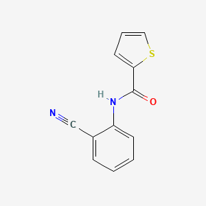 molecular formula C12H8N2OS B5496530 N-(2-cyanophenyl)-2-thiophenecarboxamide CAS No. 84197-49-9