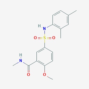5-{[(2,4-dimethylphenyl)amino]sulfonyl}-2-methoxy-N-methylbenzamide