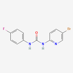 molecular formula C12H9BrFN3O B5496548 N-(5-bromo-2-pyridinyl)-N'-(4-fluorophenyl)urea 