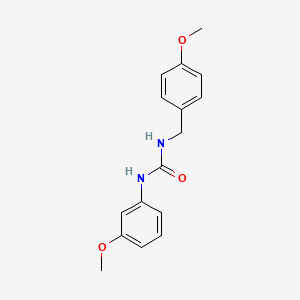molecular formula C16H18N2O3 B5496624 N-(4-methoxybenzyl)-N'-(3-methoxyphenyl)urea 