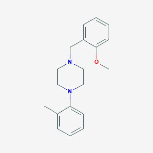 molecular formula C19H24N2O B5496635 1-(2-methoxybenzyl)-4-(2-methylphenyl)piperazine 