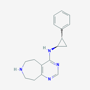 N-[(1R*,2S*)-2-phenylcyclopropyl]-6,7,8,9-tetrahydro-5H-pyrimido[4,5-d]azepin-4-amine