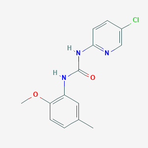 molecular formula C14H14ClN3O2 B5496675 N-(5-chloro-2-pyridinyl)-N'-(2-methoxy-5-methylphenyl)urea 