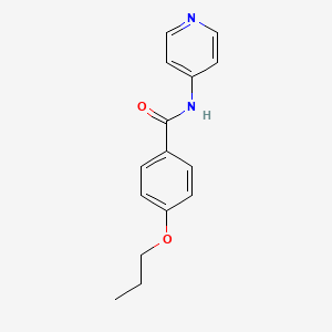 molecular formula C15H16N2O2 B5496707 4-propoxy-N-4-pyridinylbenzamide 