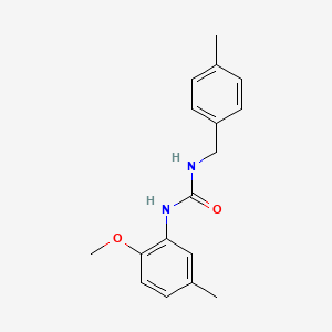 molecular formula C17H20N2O2 B5496713 N-(2-methoxy-5-methylphenyl)-N'-(4-methylbenzyl)urea 
