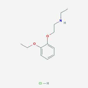 molecular formula C12H20ClNO2 B5496719 [2-(2-ethoxyphenoxy)ethyl]ethylamine hydrochloride 