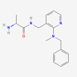 N~1~-({2-[benzyl(methyl)amino]pyridin-3-yl}methyl)-D-alaninamide