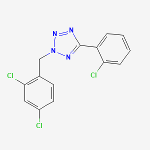 molecular formula C14H9Cl3N4 B5496800 5-(2-chlorophenyl)-2-(2,4-dichlorobenzyl)-2H-tetrazole 