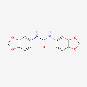 molecular formula C15H12N2O5 B5496807 N,N'-bis(1,3-benzodioxol-5-yl)urea CAS No. 342885-75-0