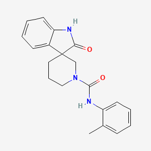 molecular formula C20H21N3O2 B5496904 N-(2-methylphenyl)-2-oxo-1,2-dihydro-1'H-spiro[indole-3,3'-piperidine]-1'-carboxamide 