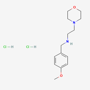 molecular formula C14H24Cl2N2O2 B5496905 N-(4-methoxybenzyl)-2-(4-morpholinyl)ethanamine dihydrochloride 