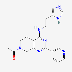 7-acetyl-N-[2-(1H-imidazol-4-yl)ethyl]-2-pyridin-3-yl-5,6,7,8-tetrahydropyrido[3,4-d]pyrimidin-4-amine
