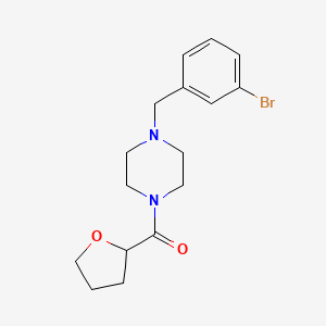 molecular formula C16H21BrN2O2 B5496918 1-(3-bromobenzyl)-4-(tetrahydro-2-furanylcarbonyl)piperazine 