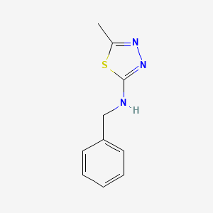molecular formula C10H11N3S B5496976 N-benzyl-5-methyl-1,3,4-thiadiazol-2-amine CAS No. 50591-78-1
